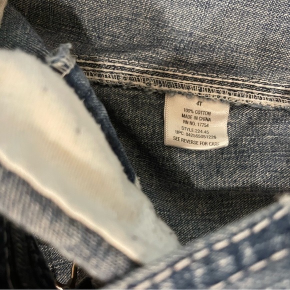 Lakin McKey Trading Company denim overalls size 4T VGUC - Picture 4 of 4